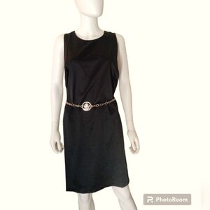 Paris Sunday Women's Satin Dress - XL black open back